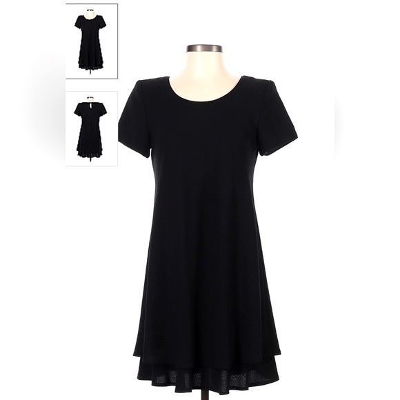 Liz Claiborne Dresses, The Little Black Dress, Short Sleeve, 3 Layer Hem, SZ 08 - Picture 7 of 15